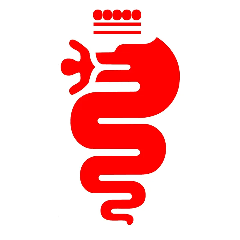 ALFA ROMEO wąż Visconti wlepa naklejka kolory kolor: Czarny, rozmiar w cm: Tylko dziś