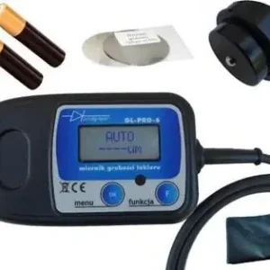 Popularny Prodig-tech MIERNIK GRUBOŚCI LAKIERU GL-PRO-6-FAZ Fe-AL-Zn sonda na przewodzie.