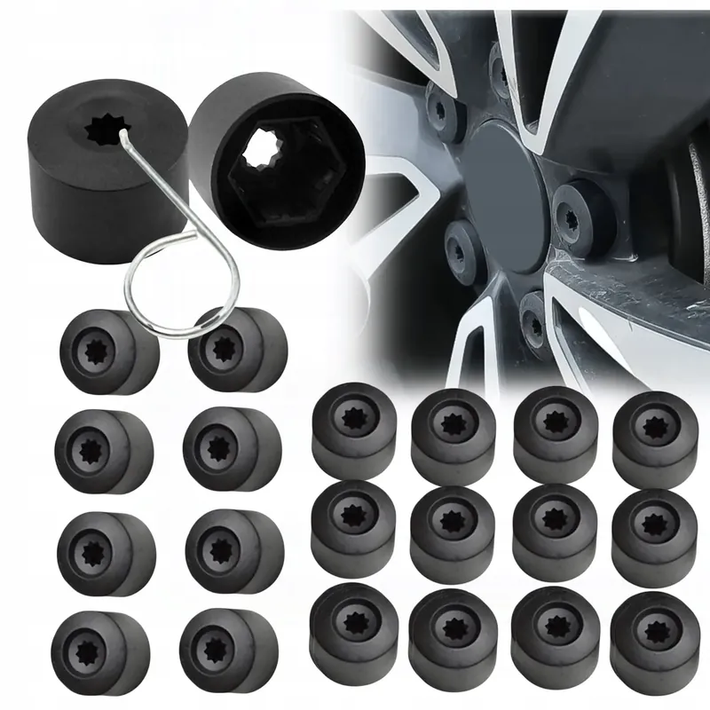 20X Nakładki Nasadki Osłonki Na Śruby Szpilki Felg 17 Mm Vw Volkswagen Itd Bezpieczna płatność